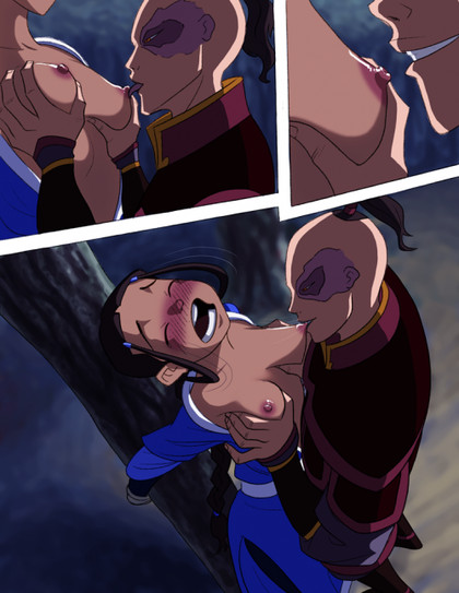 420px x 543px - Katara tied in the woodsâ€¦ so Zuko could come and play with her tits any  time! â€“ Avatar Hentai